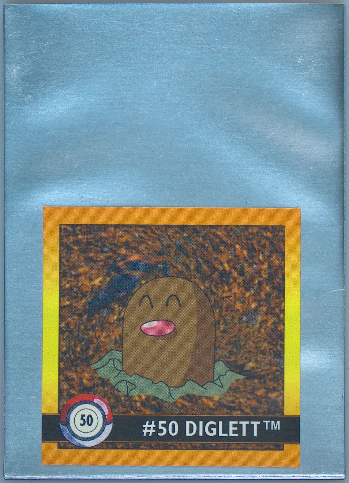 Diglett (50) 1999 Pokemon Stickers Series 1