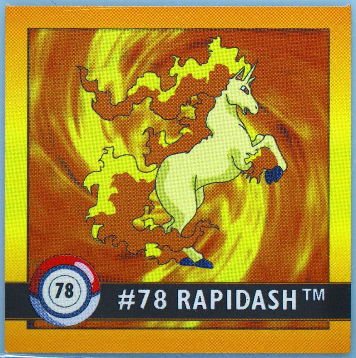 Rapidash (78) 1999 Pokemon Stickers Series 1
