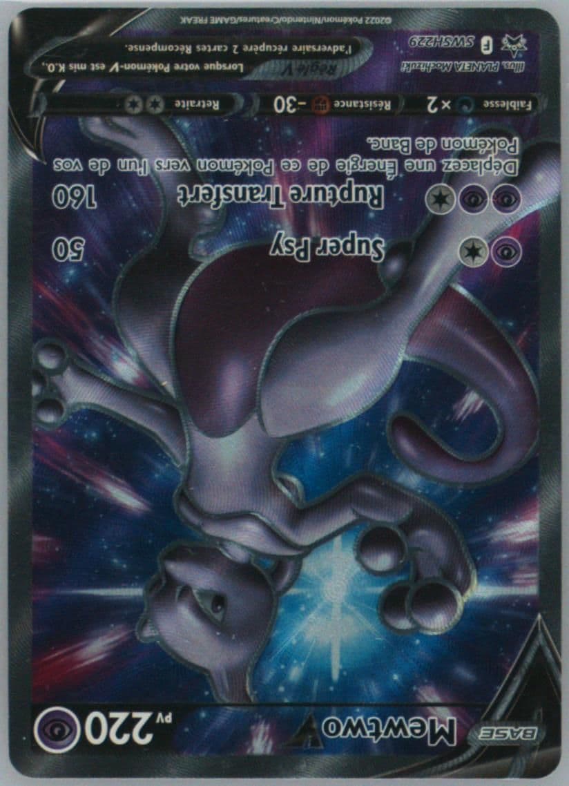Full Art/Mewtwo V Pokemon Go Elite Trainer Box-French (229) 2022 Pokemon Swsh Black Star Promo