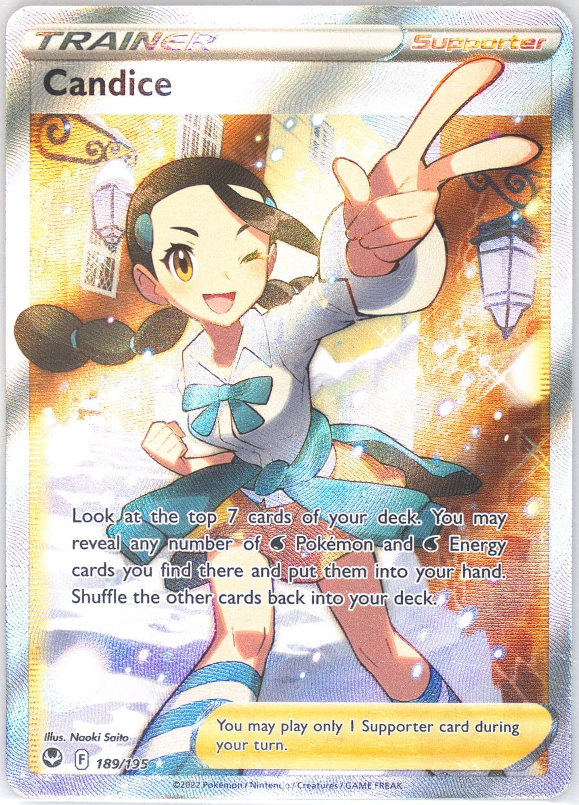 Full Art/Candice (189) 2022 Pokemon Sword & Shield Silver Tempest