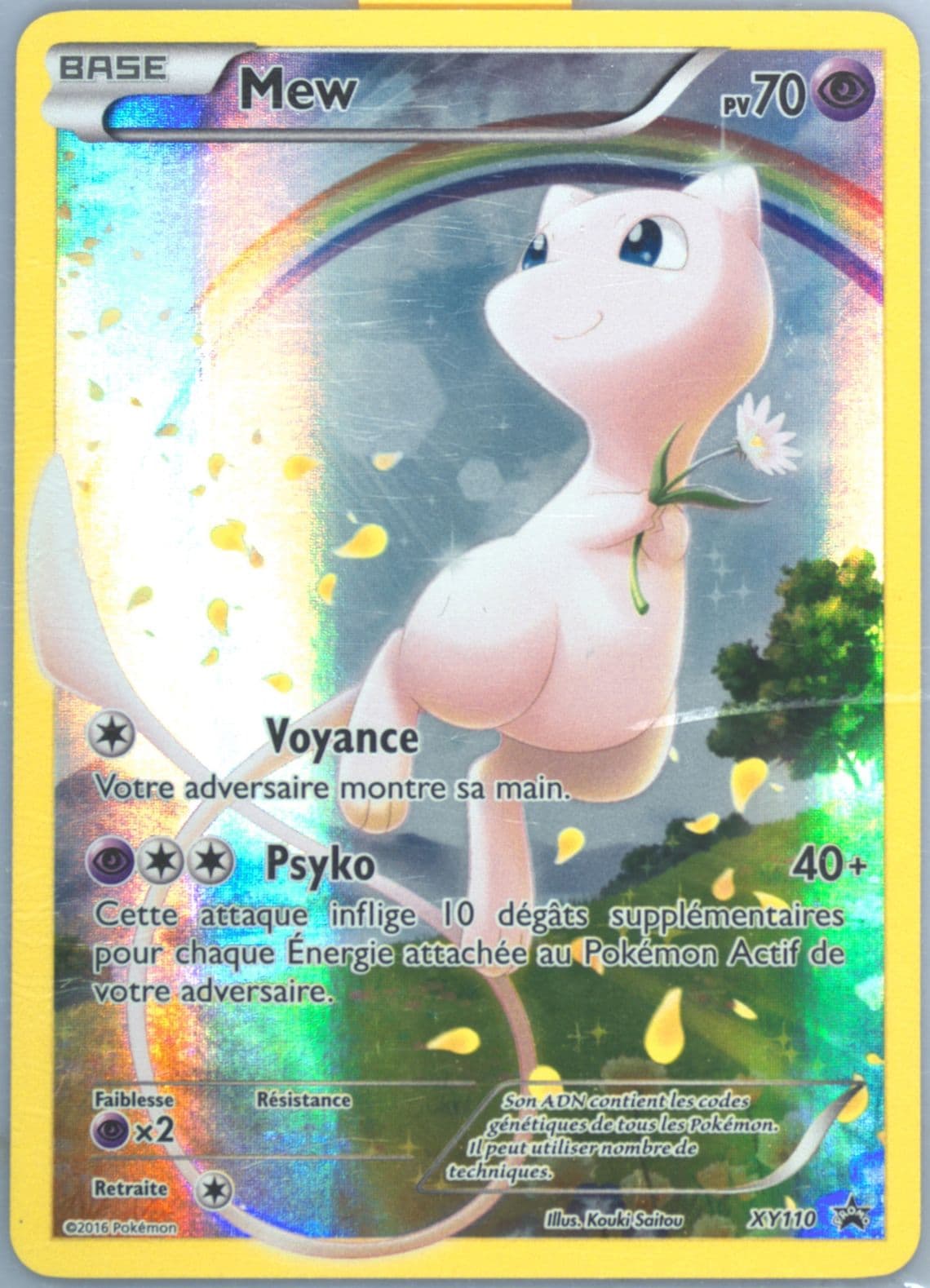 Full Art/Mew Mythical Pokemon Collection-French (XY110) 2016 Pokemon XY Black Star Promo