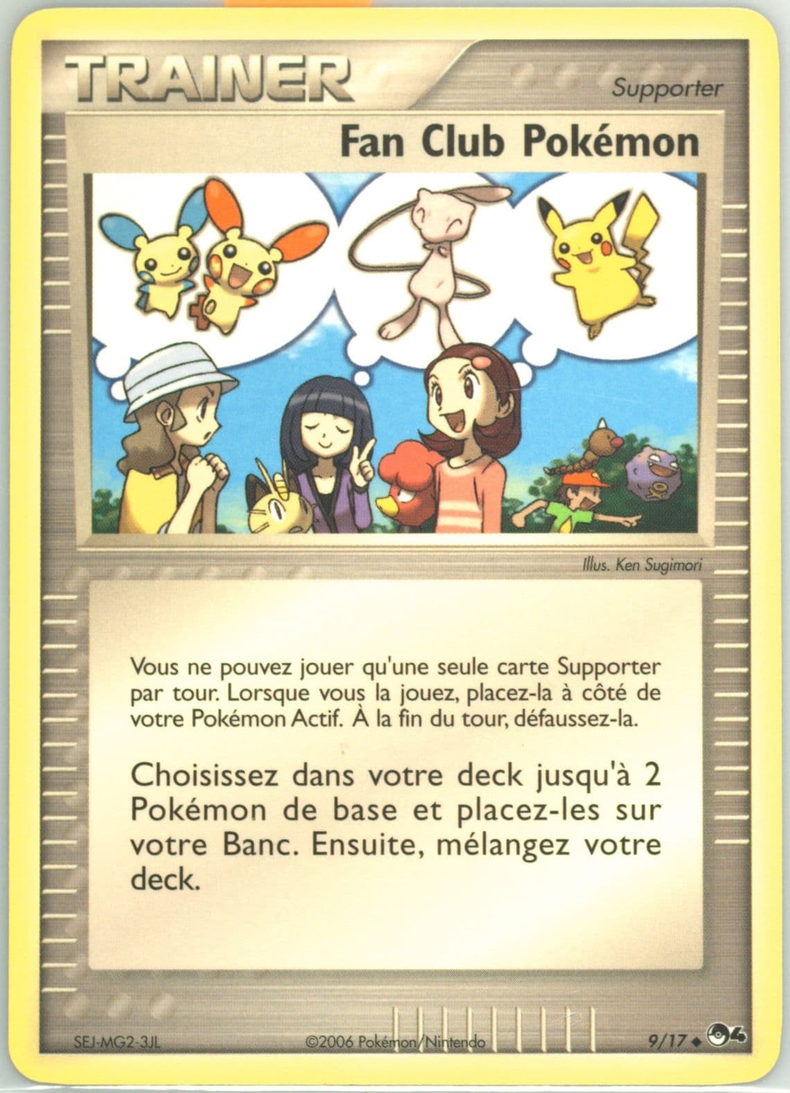 Fan Club Pokemon French (9) 2006 Pokemon Pop Series 4