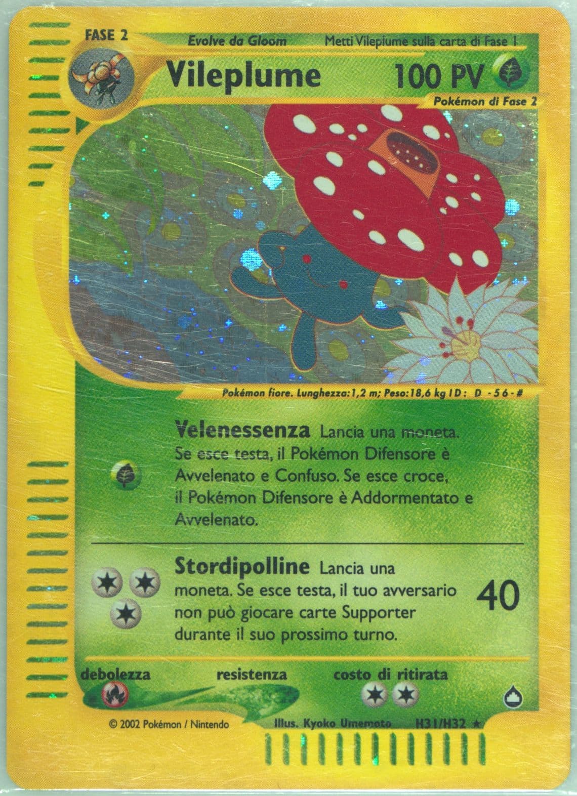 Vileplume-Holo Italian (H31) 2003 Pokemon Aquapolis