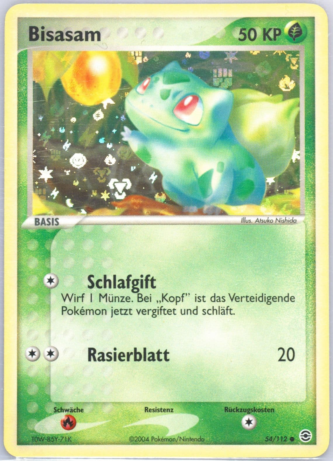 Bisasam-Reverse Foil German (54) 2004 Pokemon EX Fire Red & Leaf Green