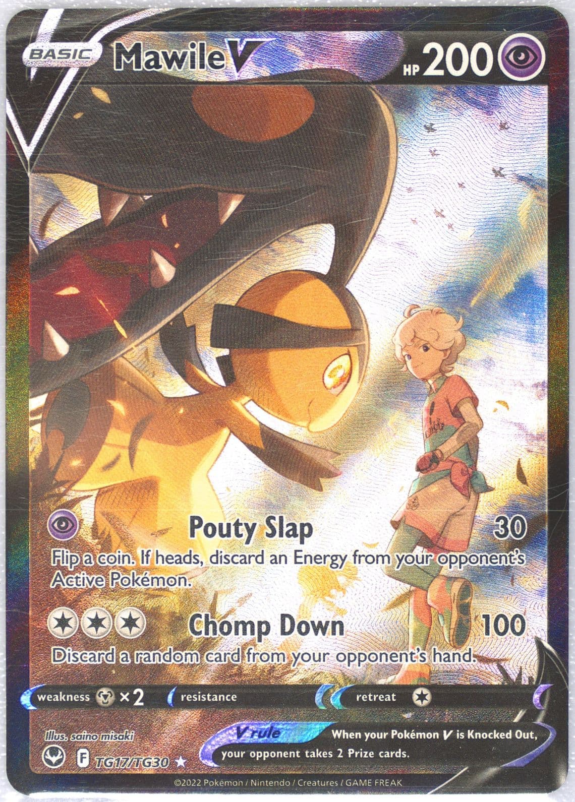 Full Art/Mawile V (TG17) 2022 Pokemon Sword & Shield Silver Tempest
