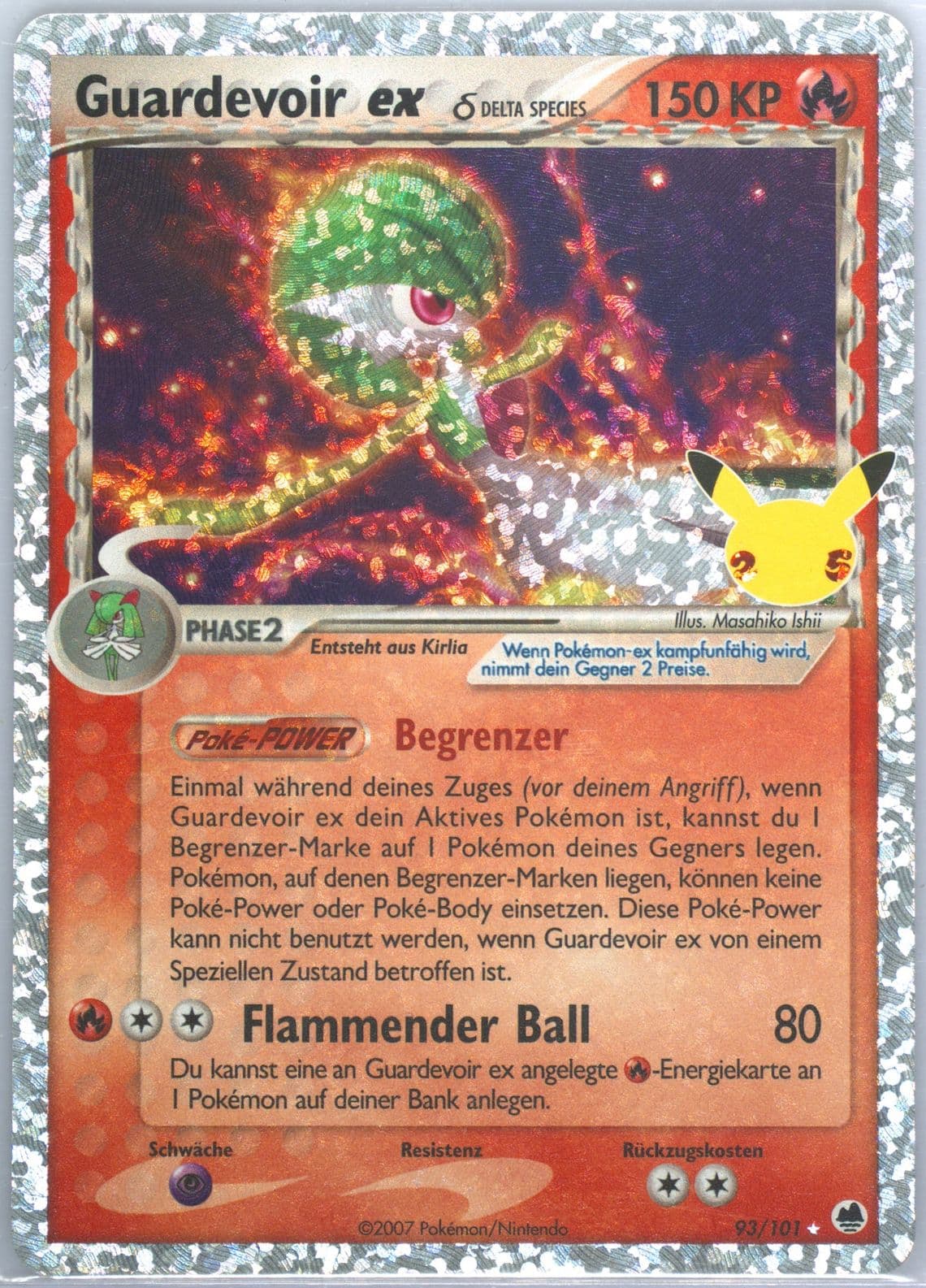 Guardevoir EX-Holo German (93) 2021 Pokemon Celebrations Classic Collection
