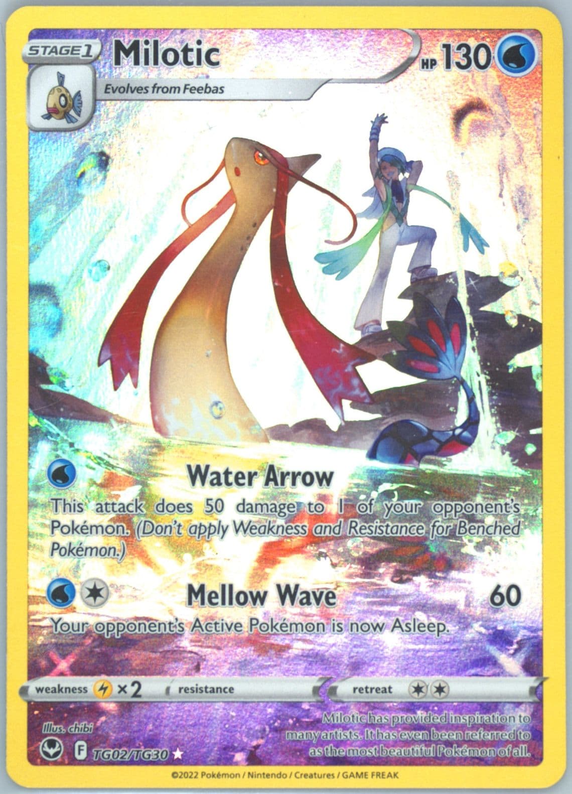 Full Art/Milotic (TG02) 2022 Pokemon Sword & Shield Silver Tempest