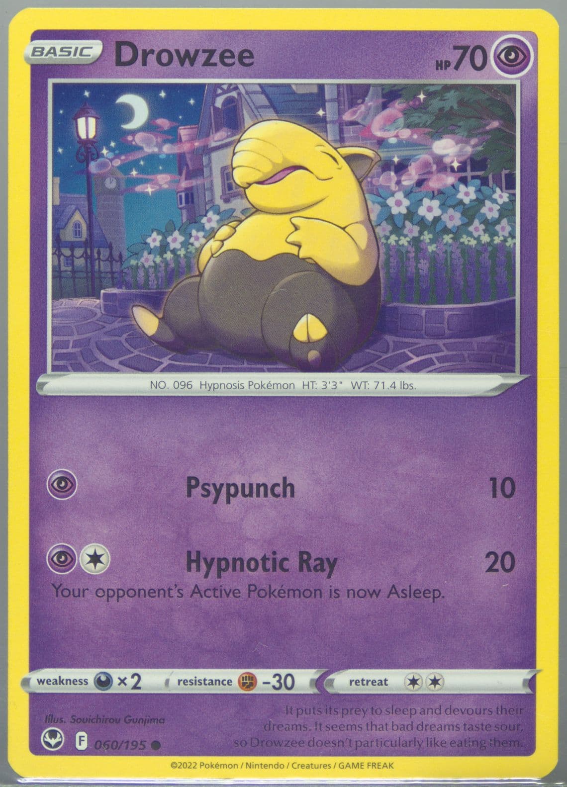 Drowzee (060) 2022 Pokemon Sword & Shield Silver Tempest