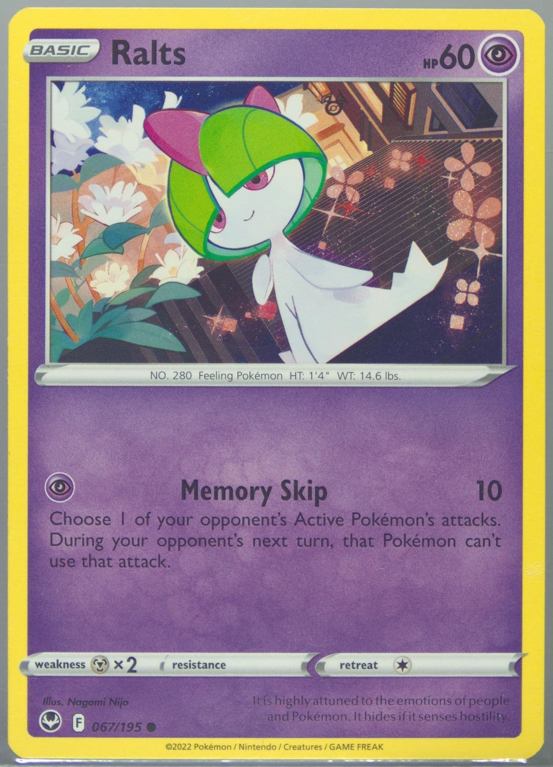 Ralts (067) 2022 Pokemon Sword & Shield Silver Tempest