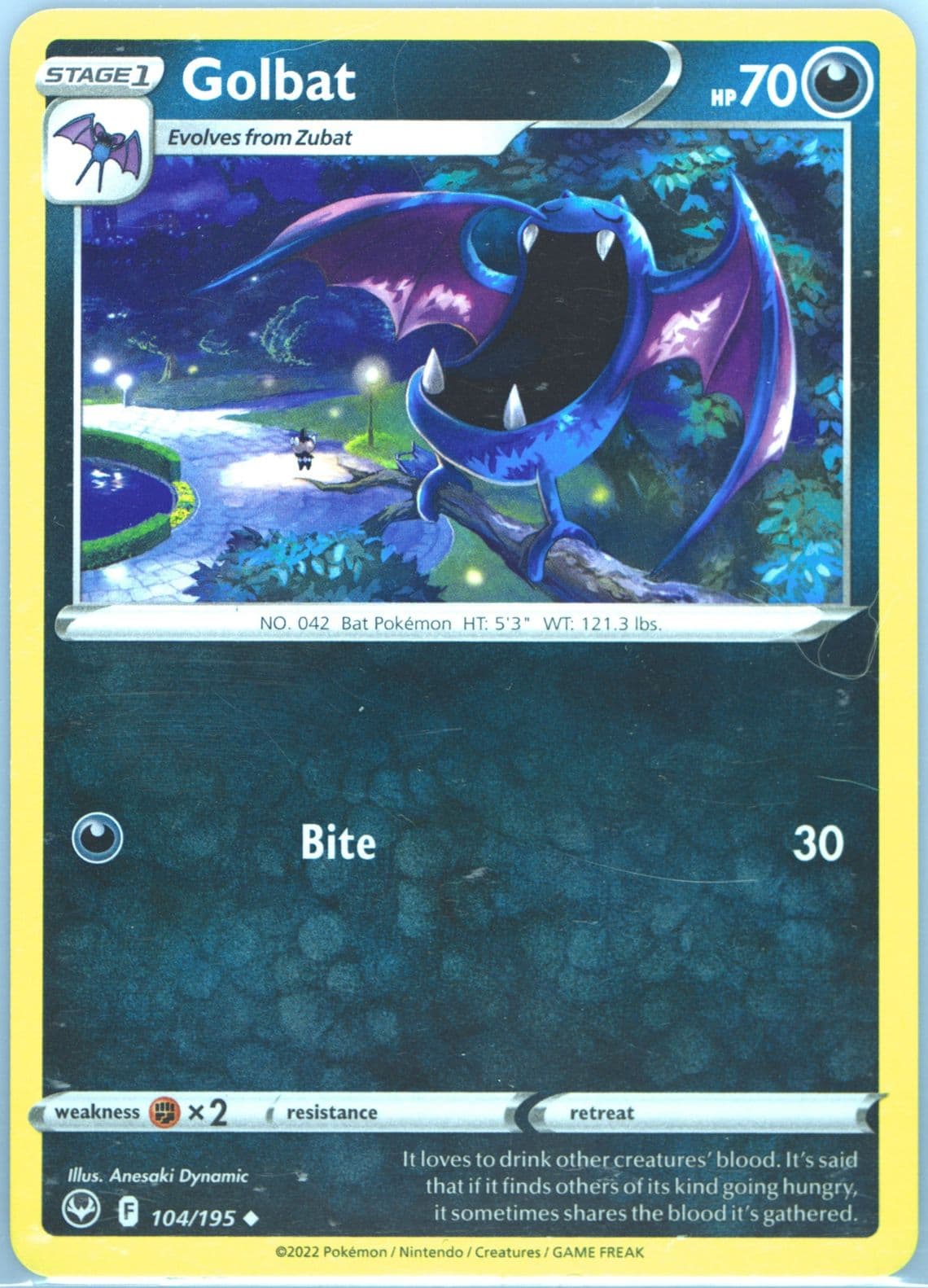 Golbat (104) 2022 Pokemon Sword & Shield Silver Tempest