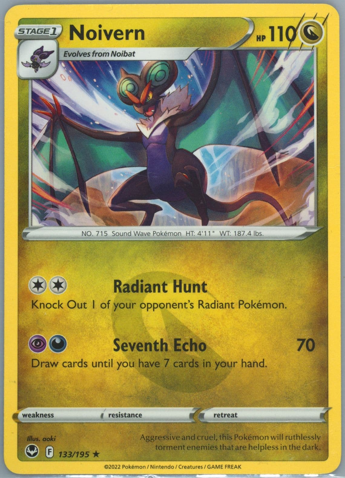 Noivern (133) 2022 Pokemon Sword & Shield Silver Tempest