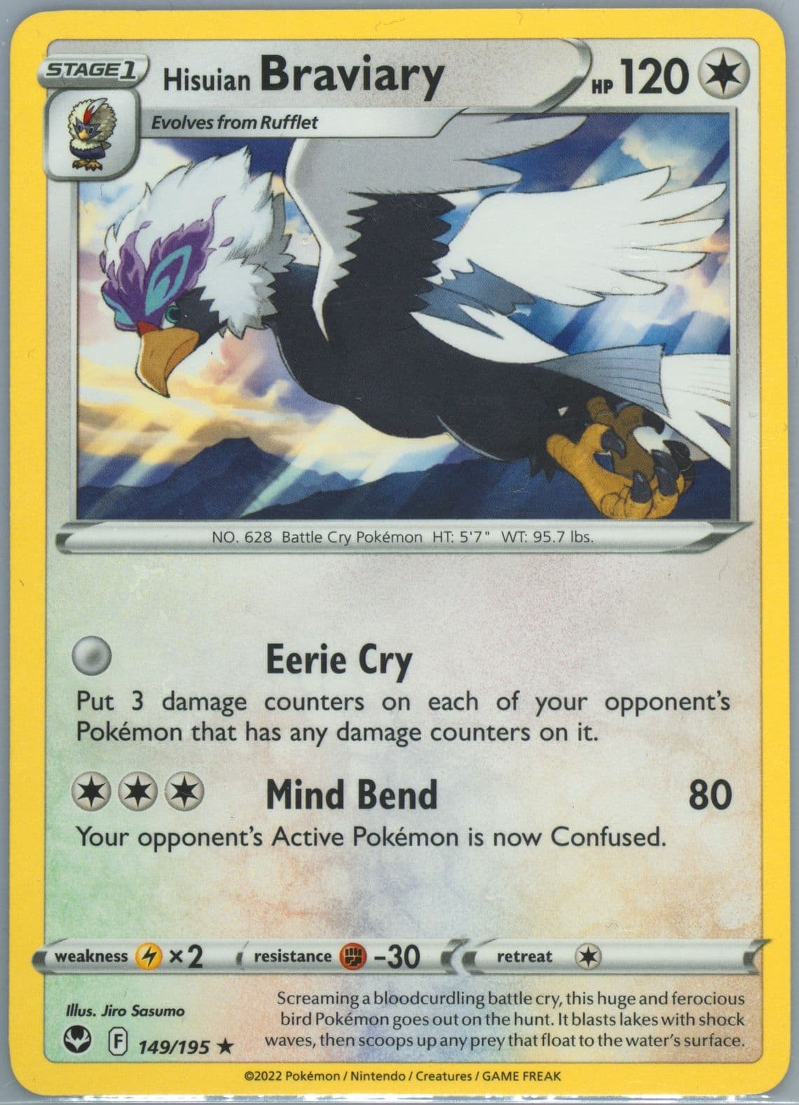 Hisuian Braviary (149) 2022 Pokemon Sword & Shield Silver Tempest