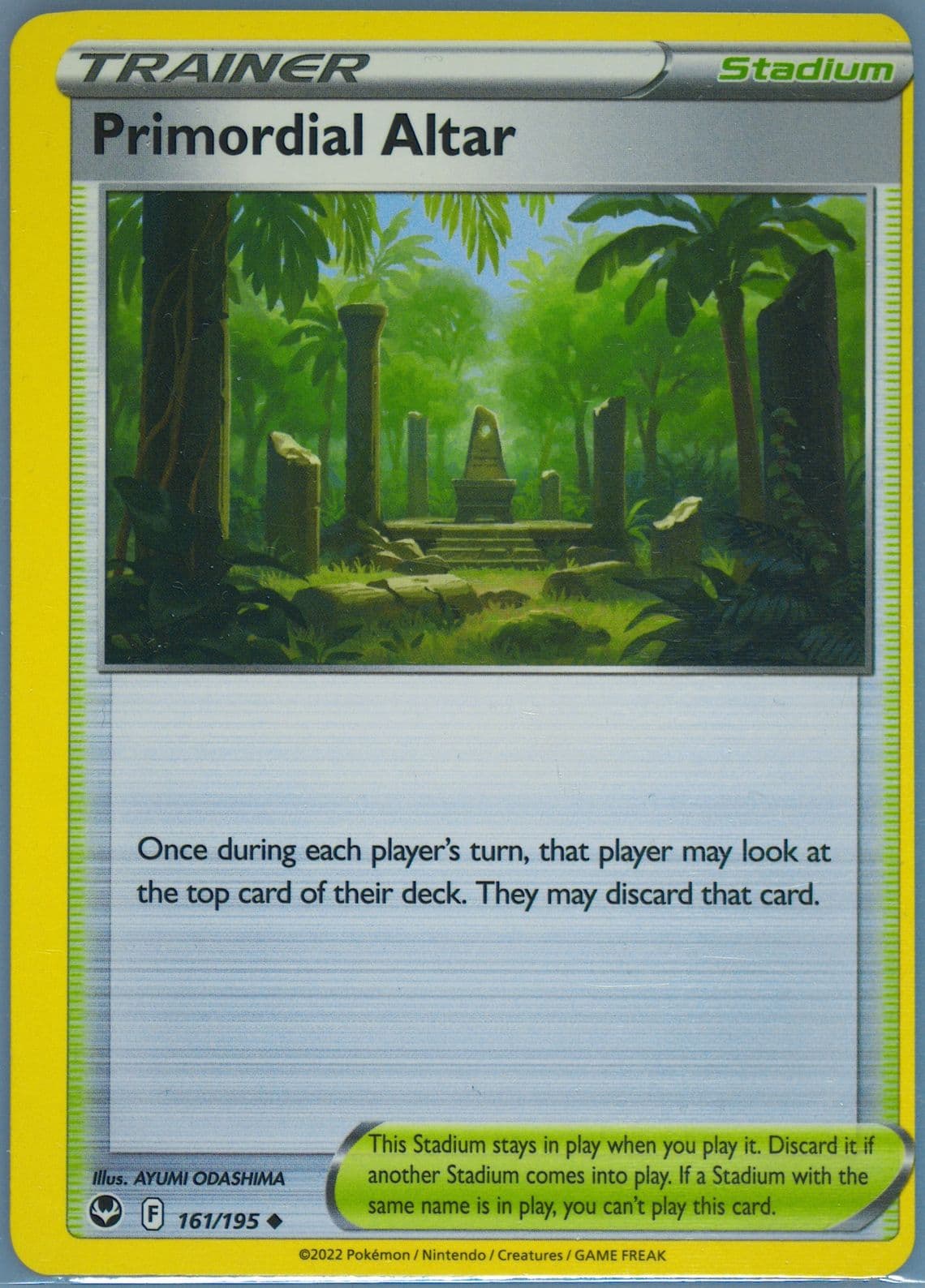 Primordial Altar (161) 2022 Pokemon Sword & Shield Silver Tempest