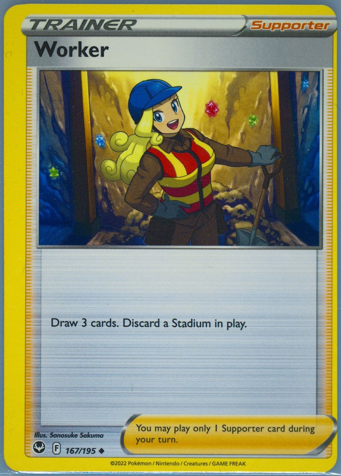 Worker (167) 2022 Pokemon Sword & Shield Silver Tempest