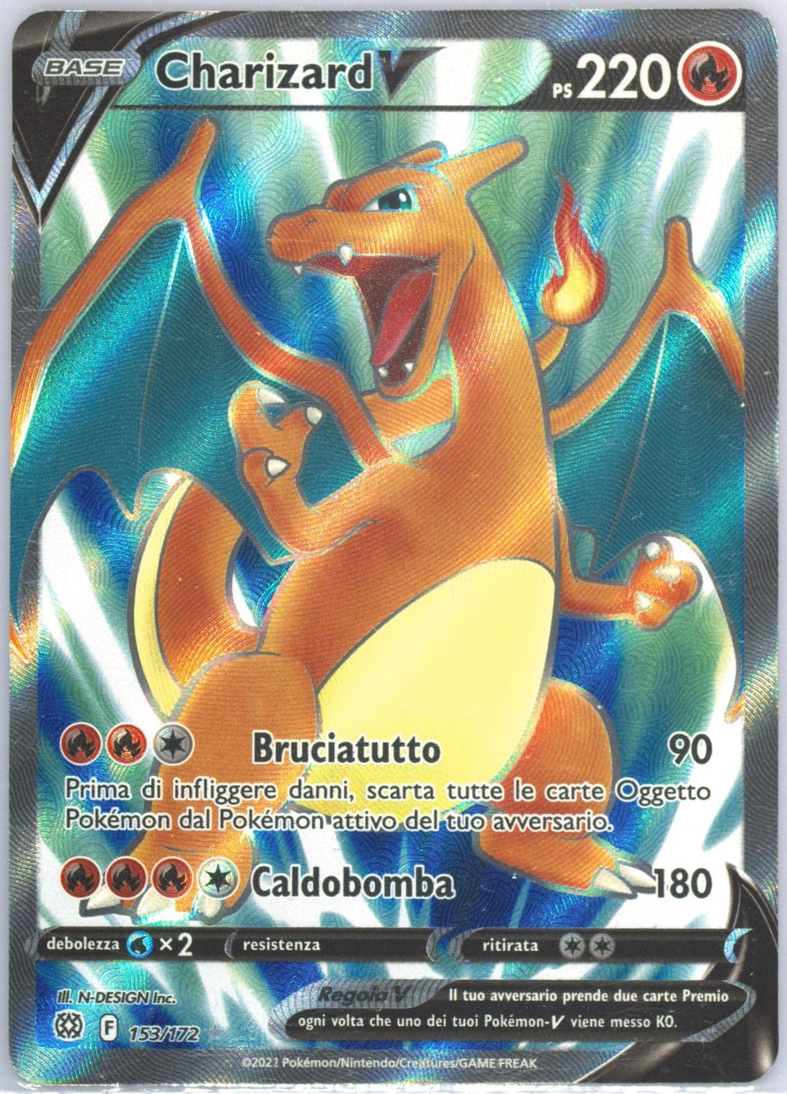 Full Art/Charizard V Italian (153) 2022 Pokemon Sword & Shield Brilliant Stars