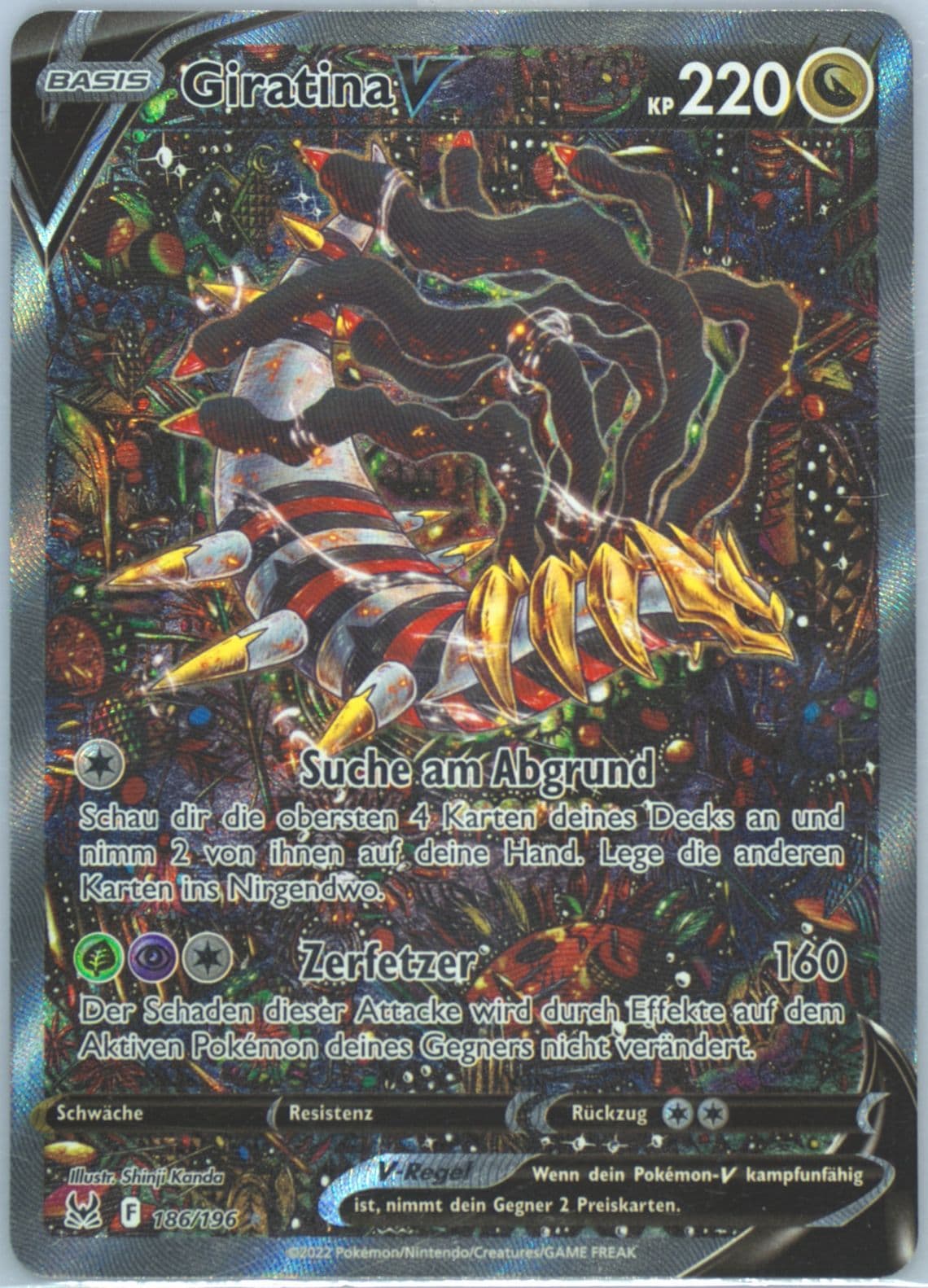 Full Art/Giratina V German (186) 2022 Pokemon Sword & Shield Lost Origin