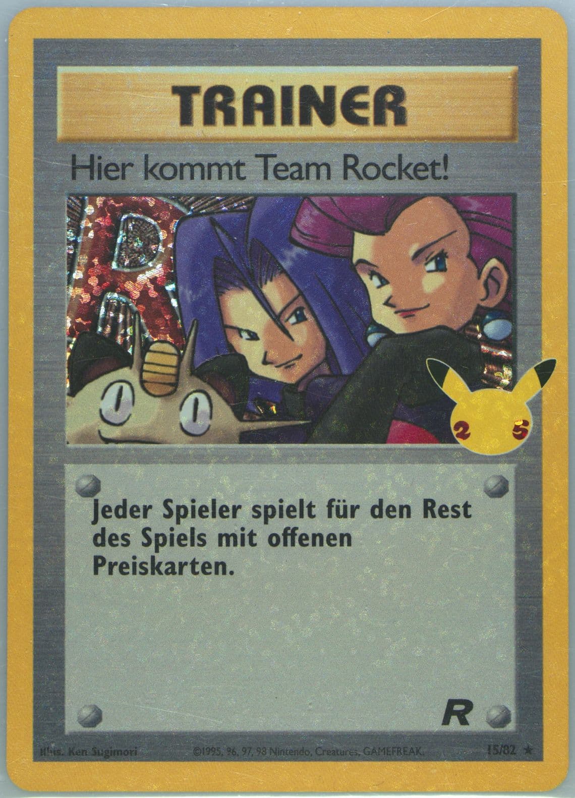 Hier Kommt Team Rocket!-Holo German (15) 2021 Pokemon Celebrations Classic Collection