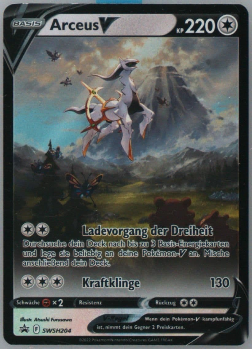 Arceus V Arceus V Figure Collection-German (204) 2022 Pokemon Swsh Black Star Promo