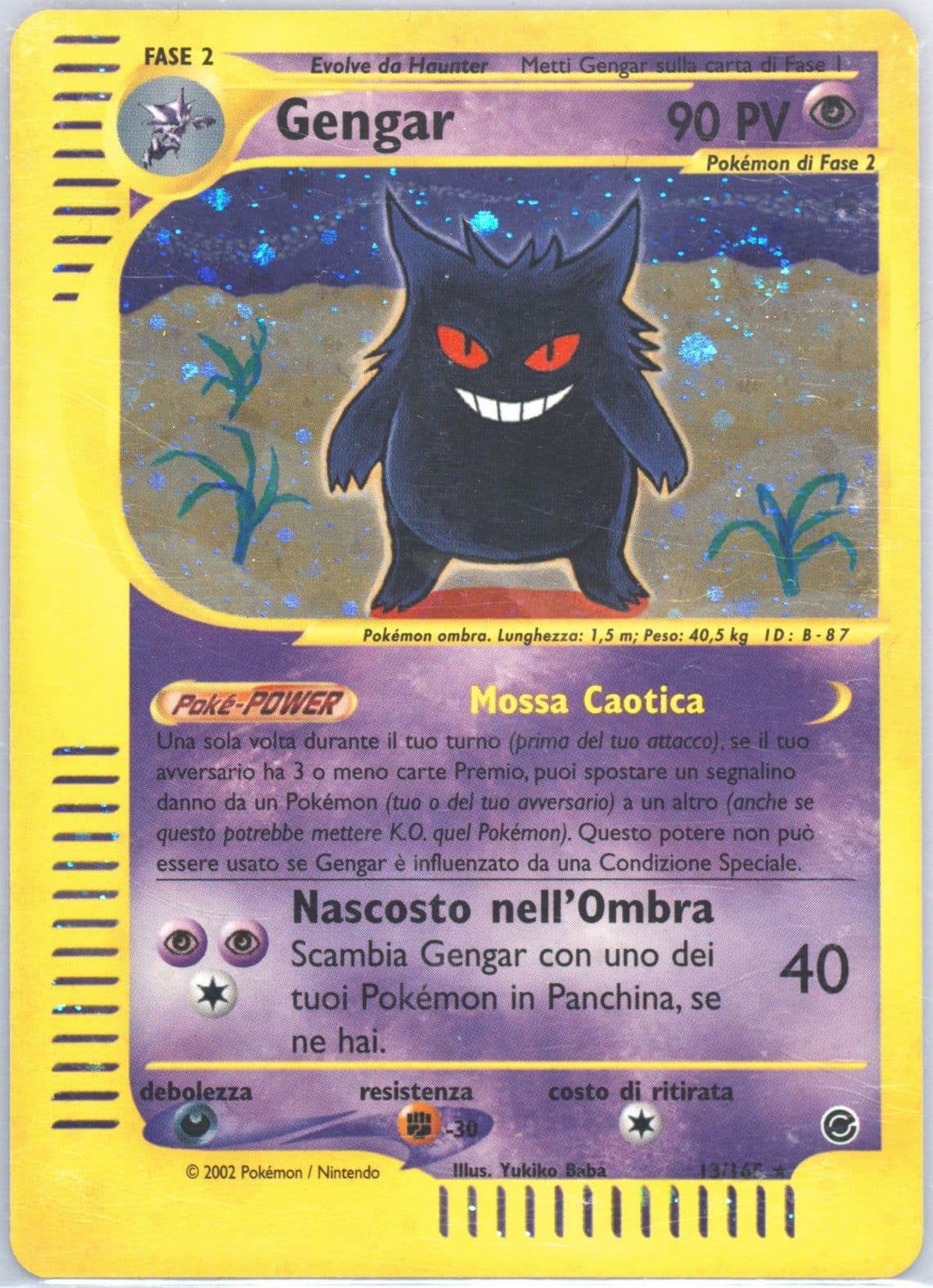 Gengar-Holo Italian (13) 2002 Pokemon Expedition
