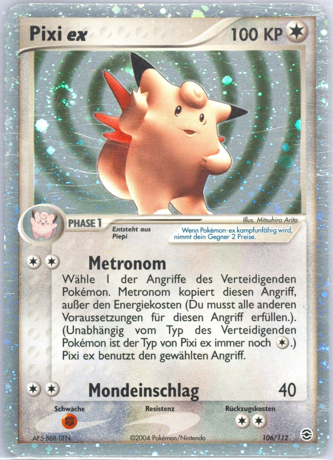 Pixi EX-Holo German (106) 2004 Pokemon EX Fire Red & Leaf Green