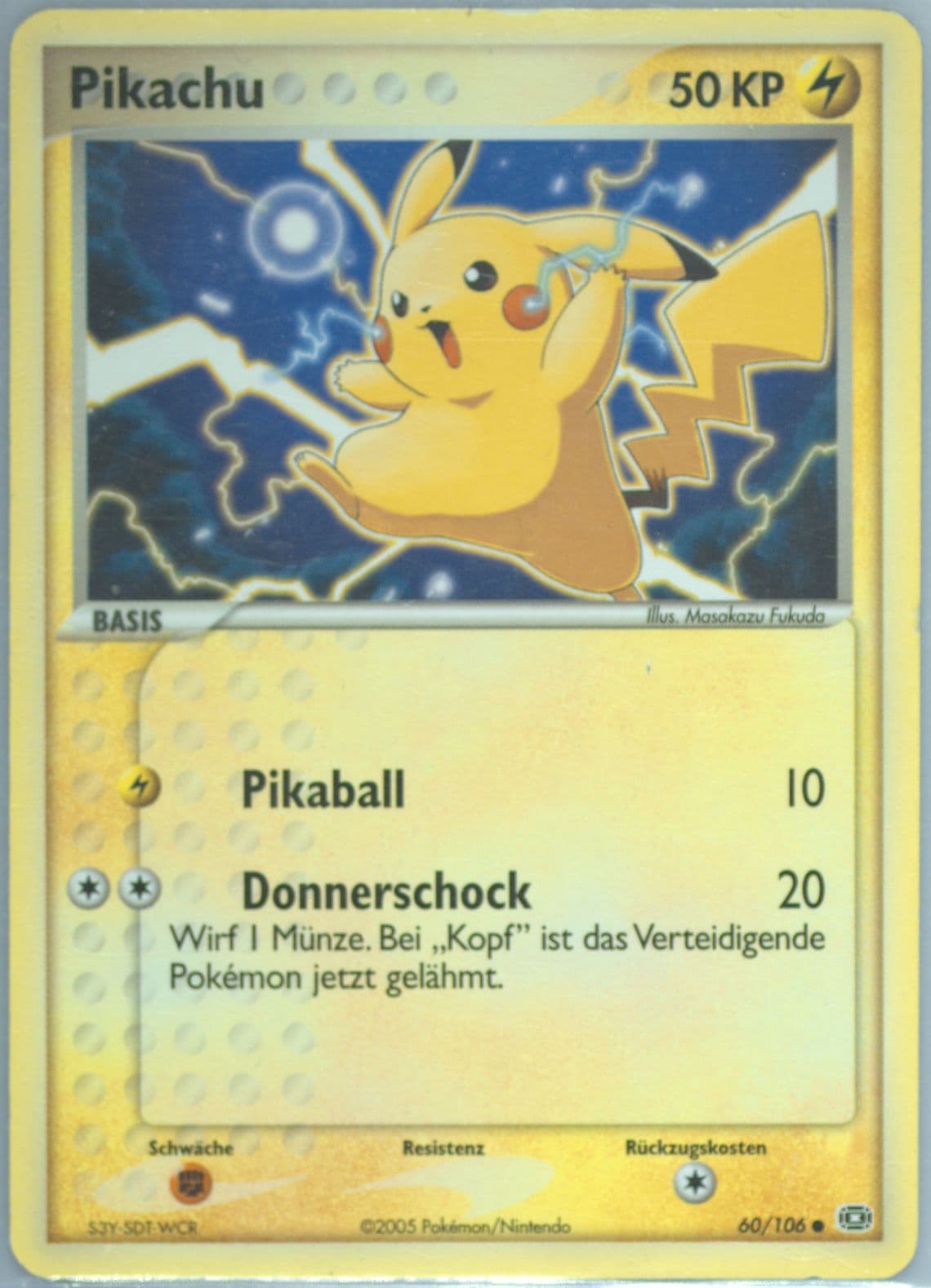 Pikachu German (60) 2005 Pokemon EX Emerald