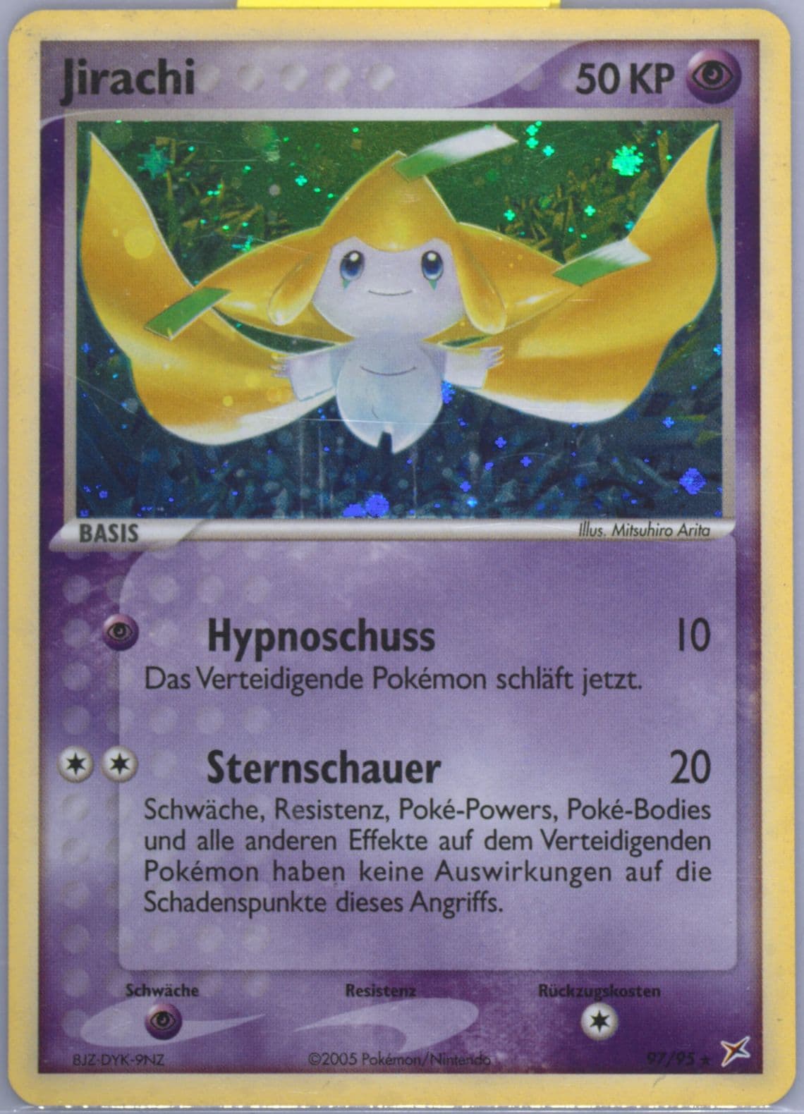 Jirachi-Holo (97) 2005 Pokemon German EX Team Magma VS Team Aqua