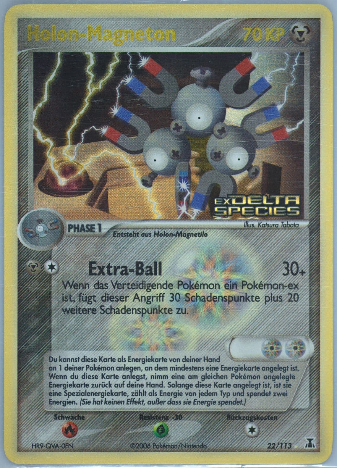 Holon-Magneton-Reverse Foil German (22) 2005 Pokemon EX Delta Species