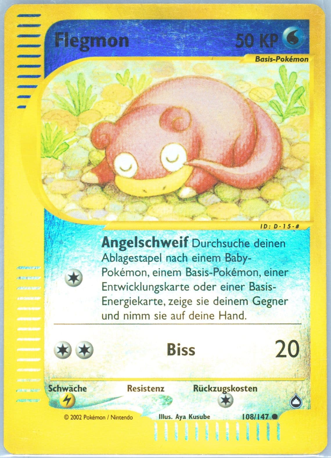 Flegmon-Reverse Foil German (108) 2003 Pokemon Aquapolis