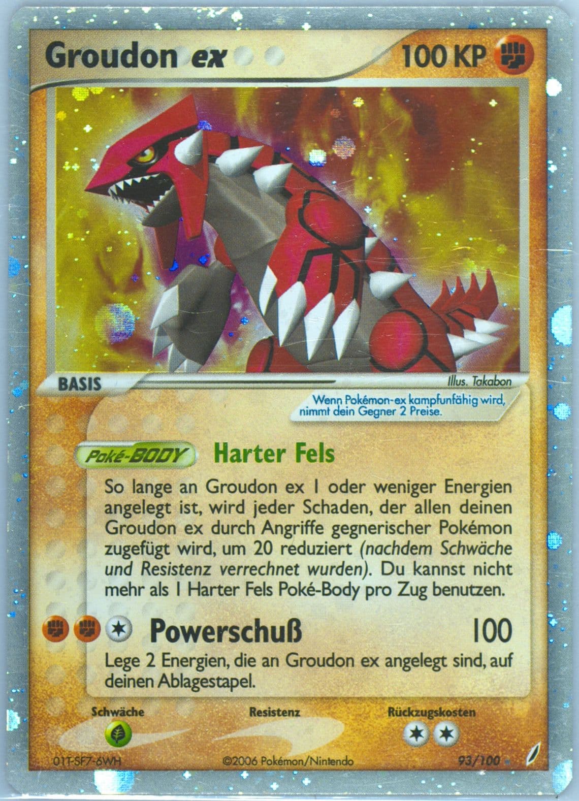 Groudon EX-Holo German (93) 2006 Pokemon EX Crystal Guardians