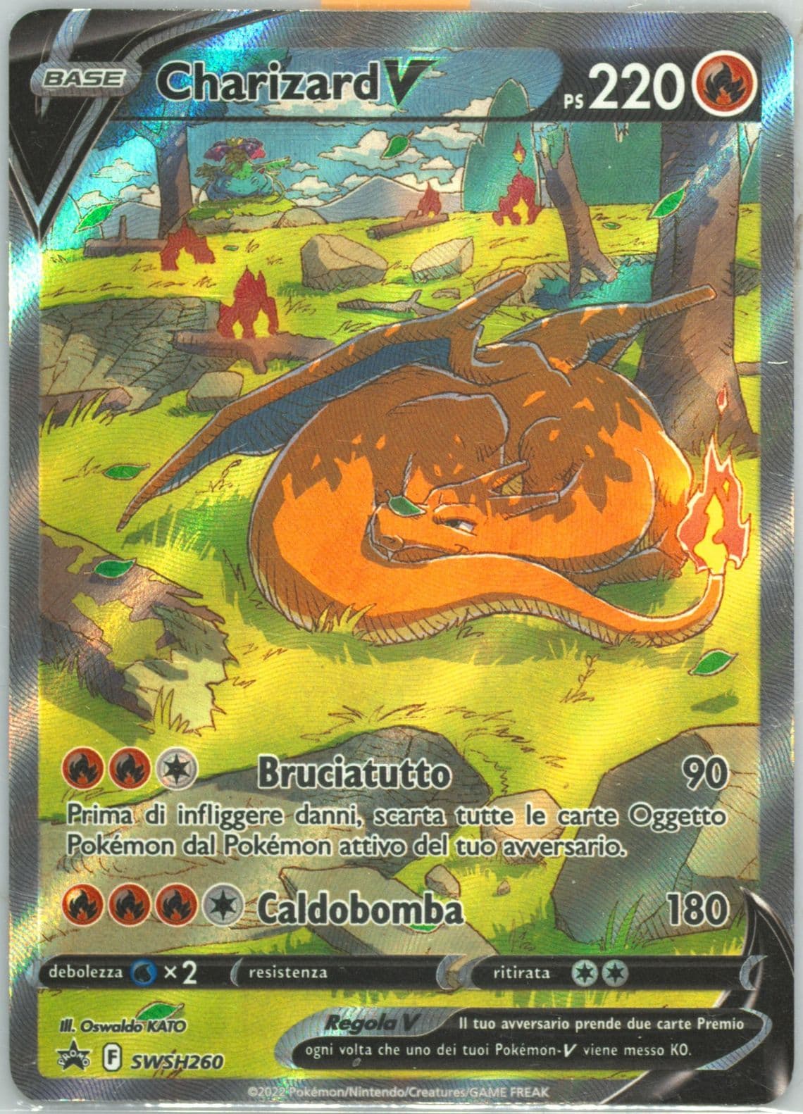 Full Art/Charizard V Sword & Shield Ultra-Premium Collection-Charizard-Italian (260) 2022 Pokemon Swsh Black Star Promo