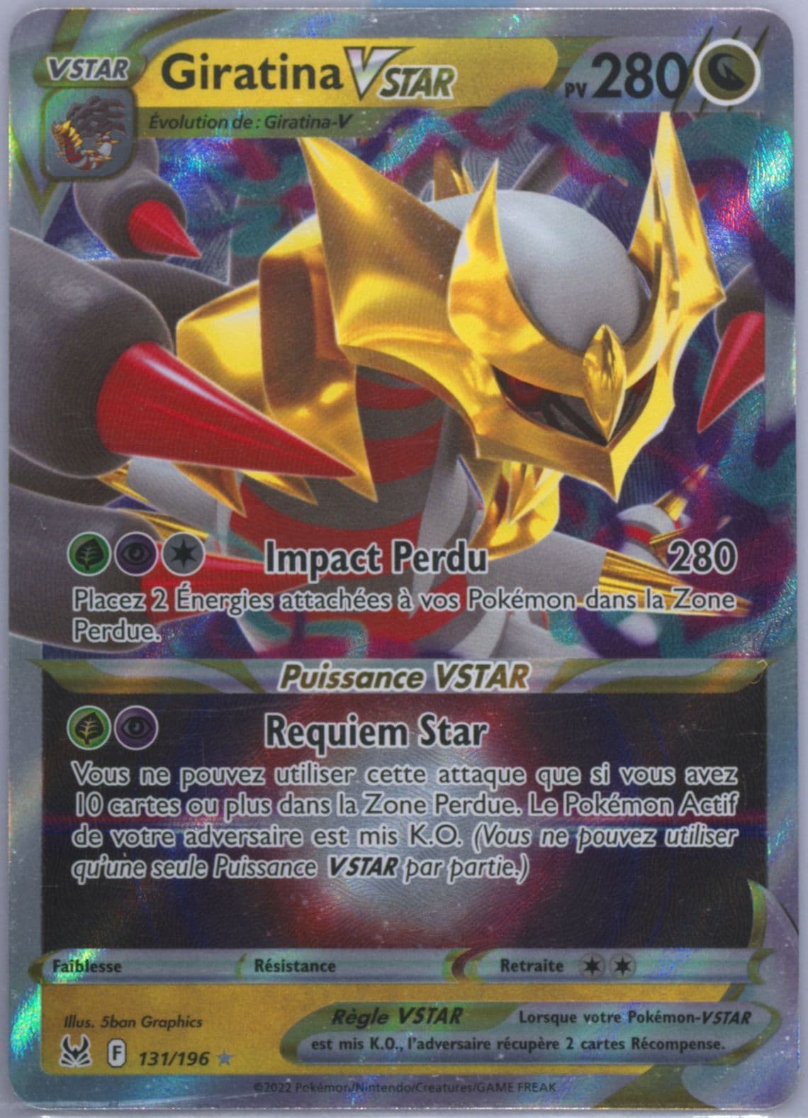 Giratina Vstar French (131) 2022 Pokemon Sword & Shield Lost Origin