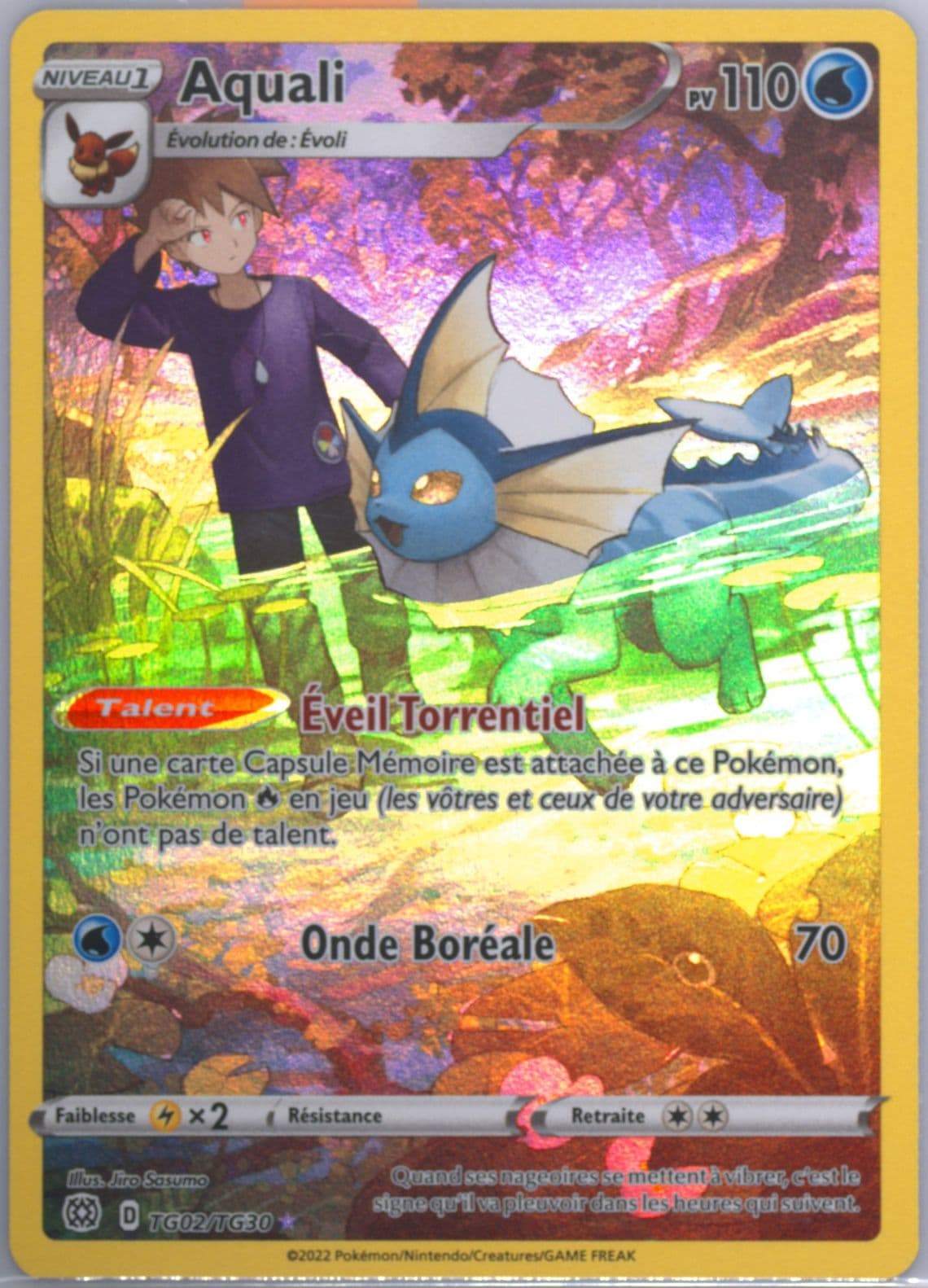 Full Art/Aquali French (TG02) 2022 Pokemon Sword & Shield Brilliant Stars
