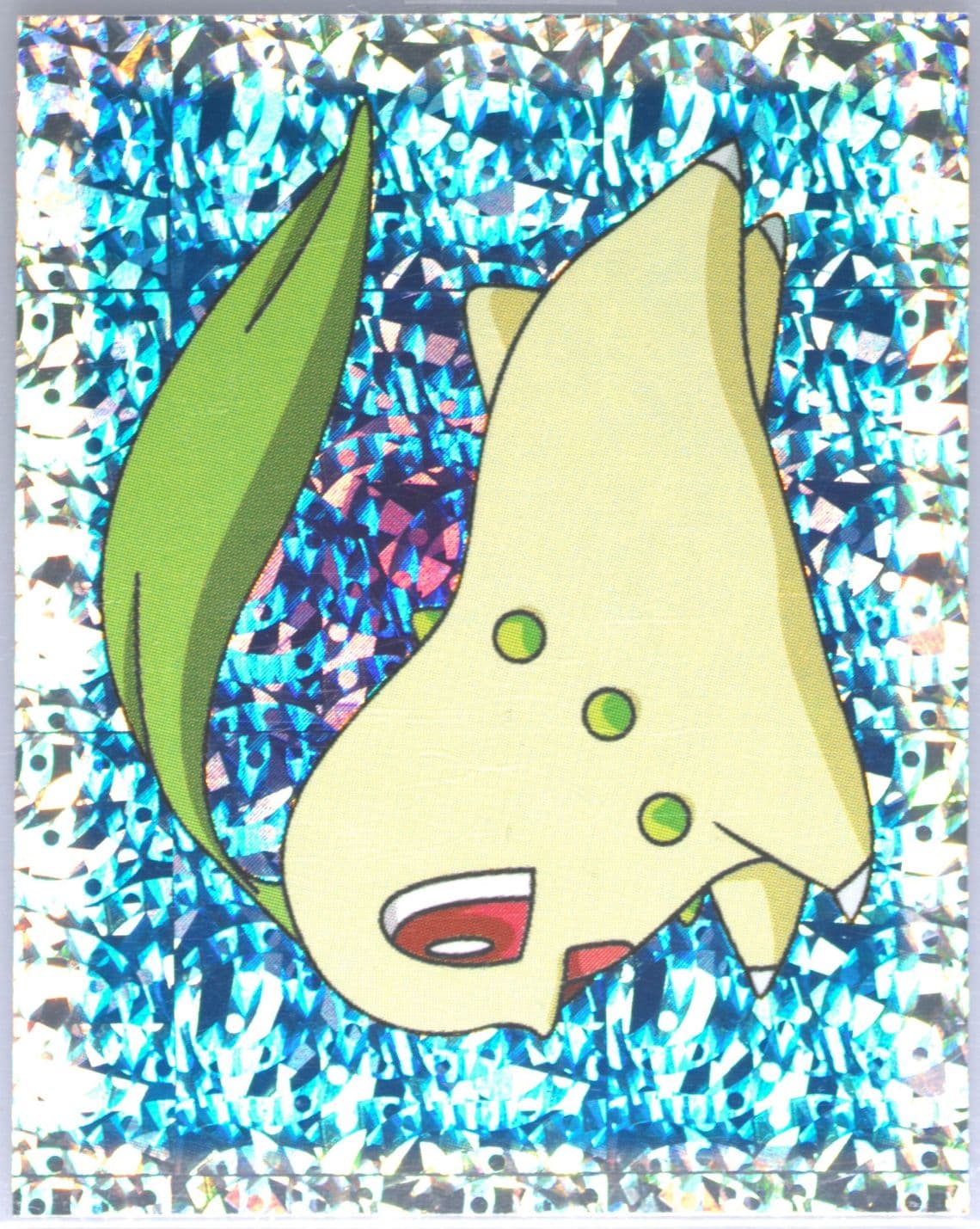 Chikorita-Prism (5) 2001 Merlin Pokemon 3