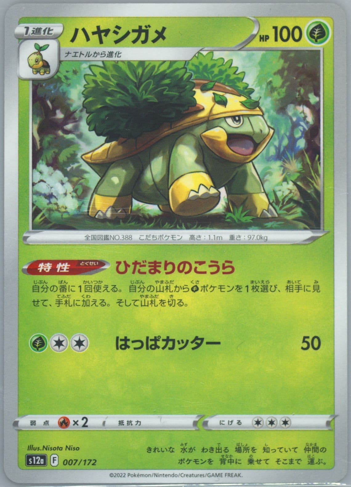 Grotle (007) 2022 Pokemon Japanese Sword & Shield Vstar Universe