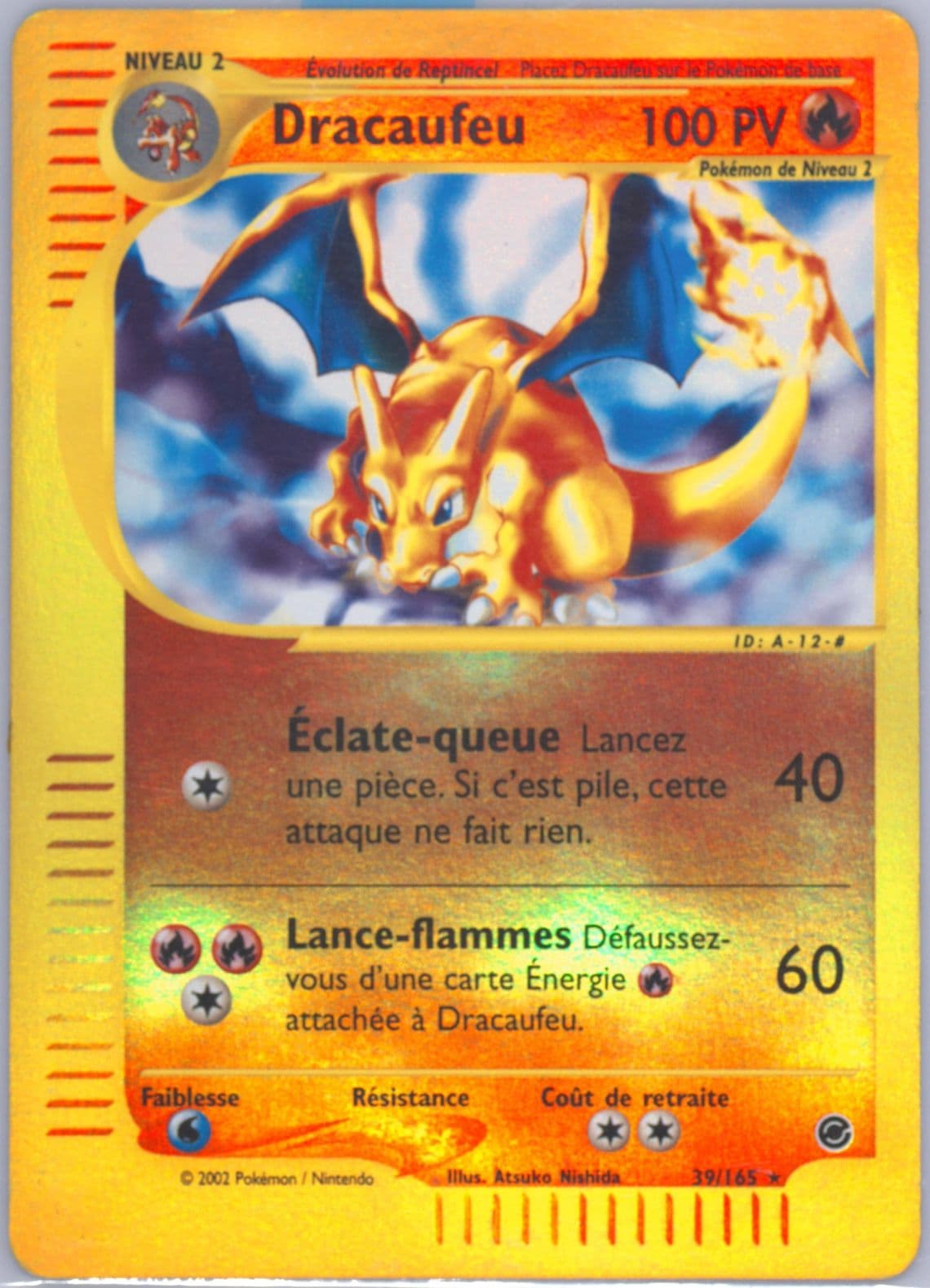 Dracaufeu-Reverse Foil (39) 2003 Pokemon French Expedition