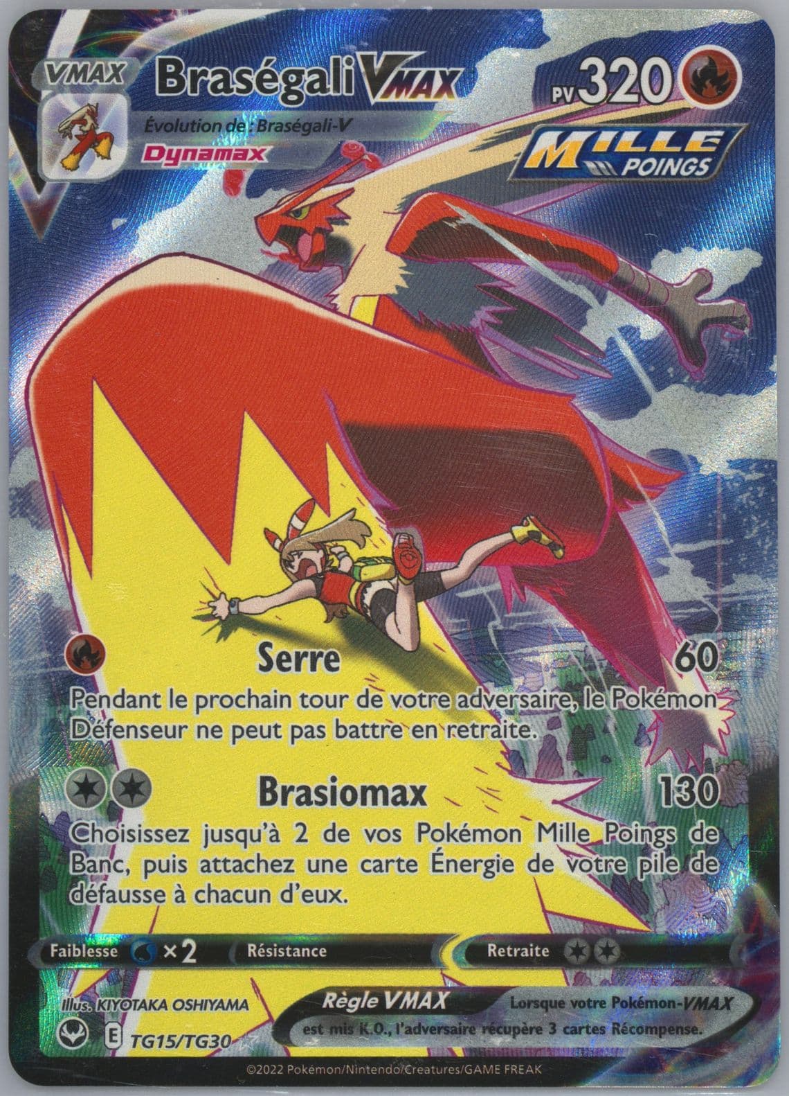 Full Art/Brasegali Vmax French (TG15) 2022 Pokemon Sword & Shield Silver Tempest