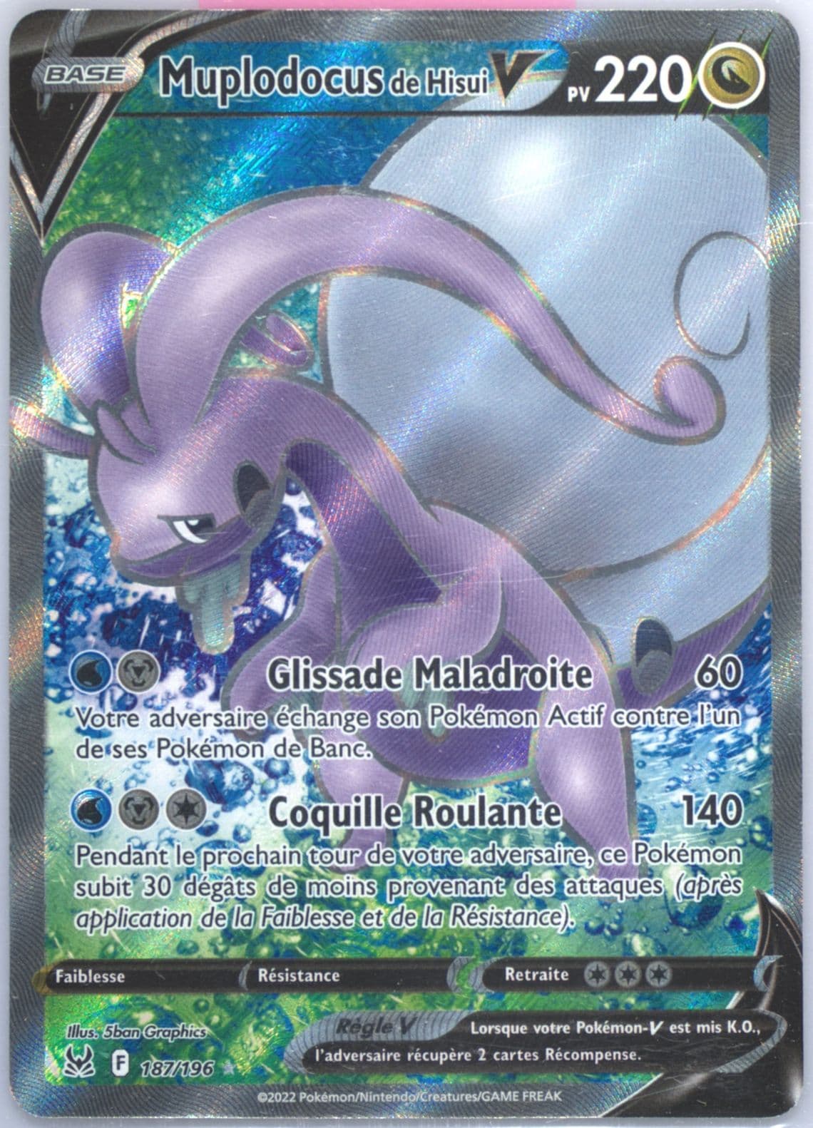 Full Art/Muplodocus de Hisui V French (187) 2022 Pokemon Sword & Shield Lost Origin