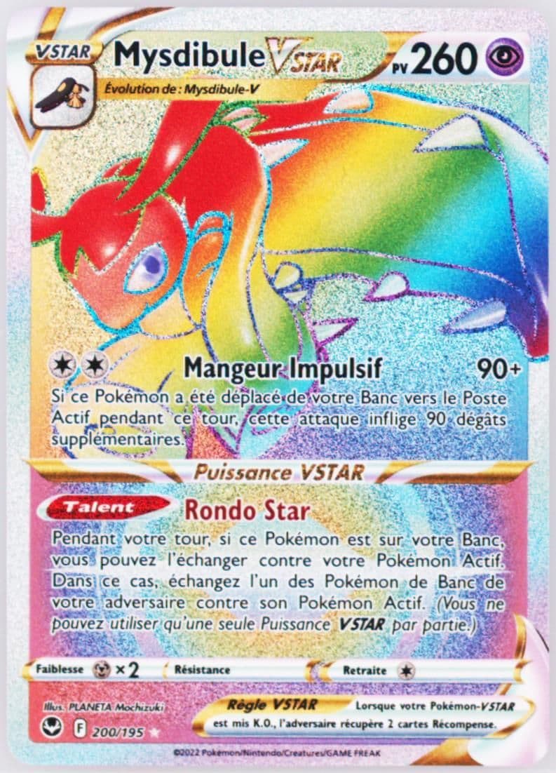 Full Art/Mysdibule Vstar French-Secret (200) 2022 Pokemon Sword & Shield Silver Tempest