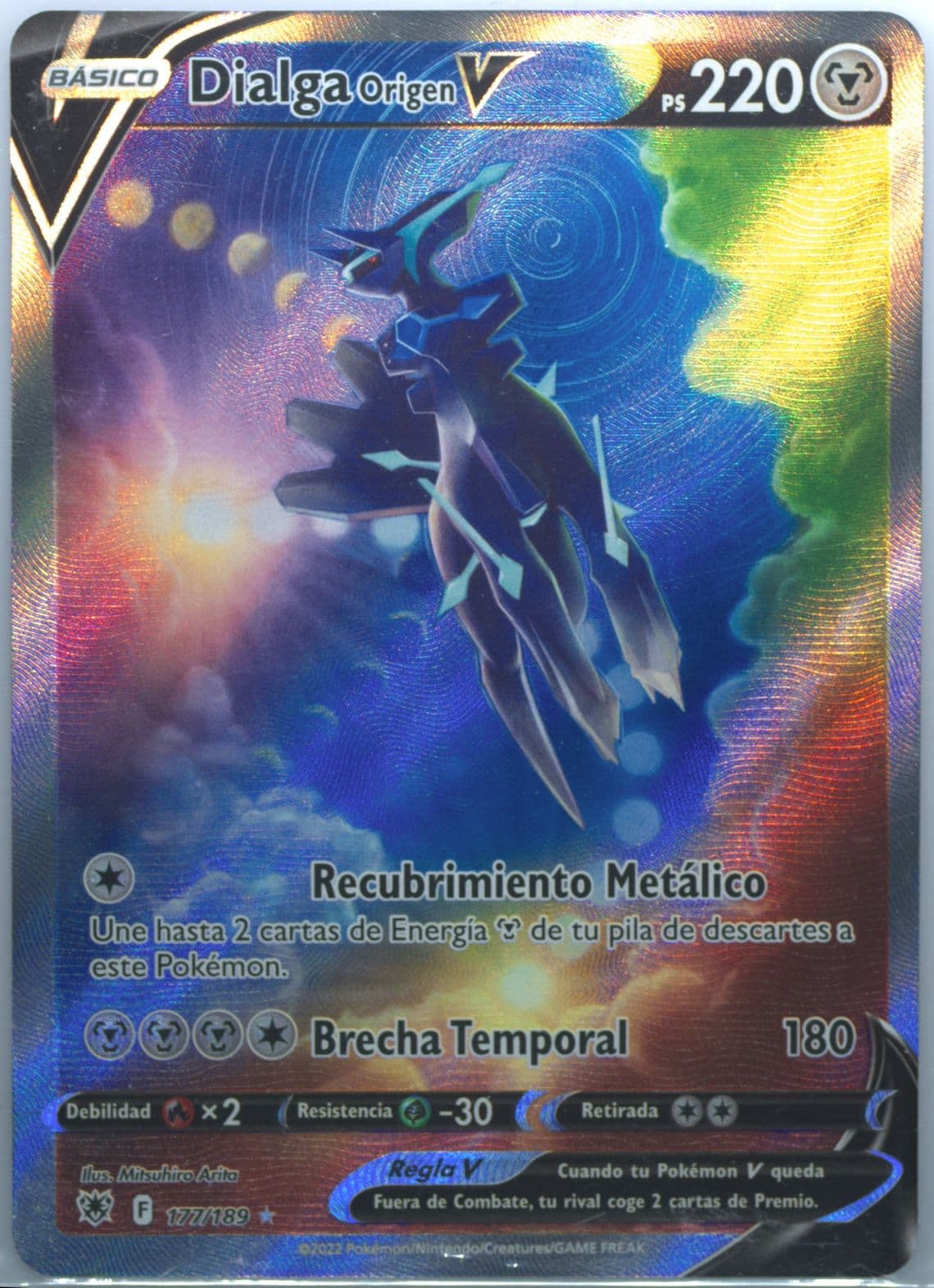 Full Art/Dialga Origen V Spanish (177) 2022 Pokemon Sword & Shield Astral Radiance