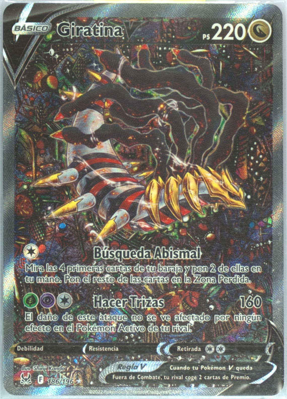 Full Art/Giratina V Spanish (186) 2022 Pokemon Sword & Shield Lost Origin