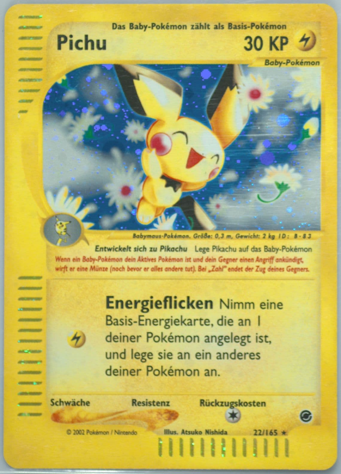 Pichu-Holo German (22) 2002 Pokemon Expedition