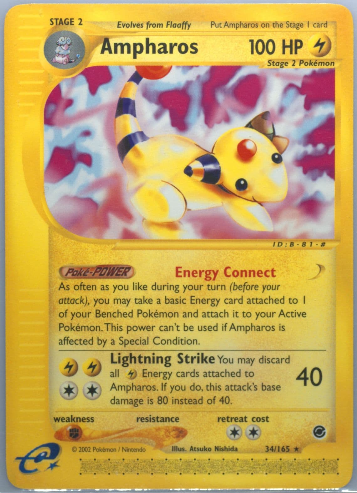 Ampharos (34) 2002 Pokemon Expedition
