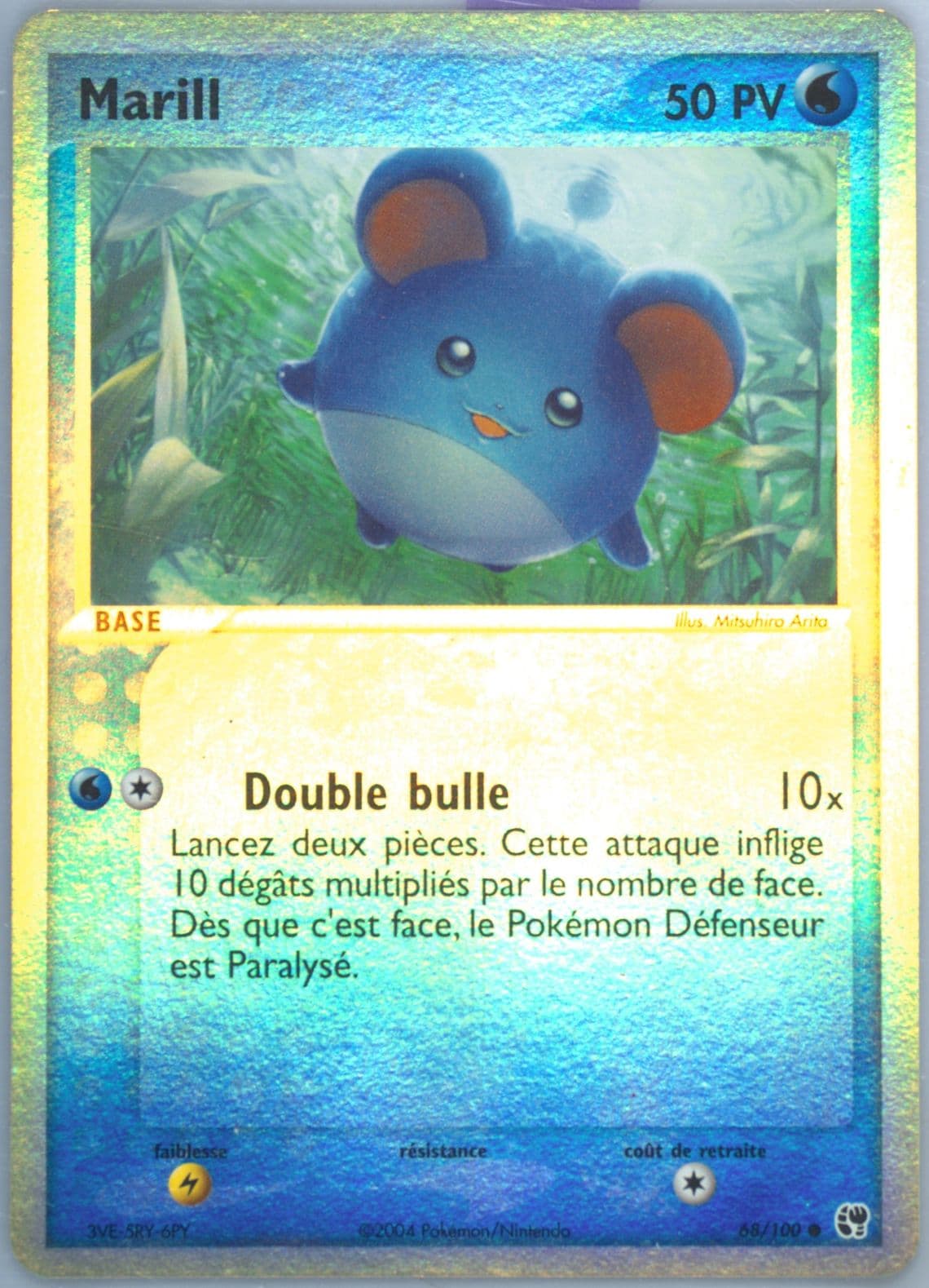 Marill-Reverse Foil (68) 2004 Pokemon French EX Sandstorm