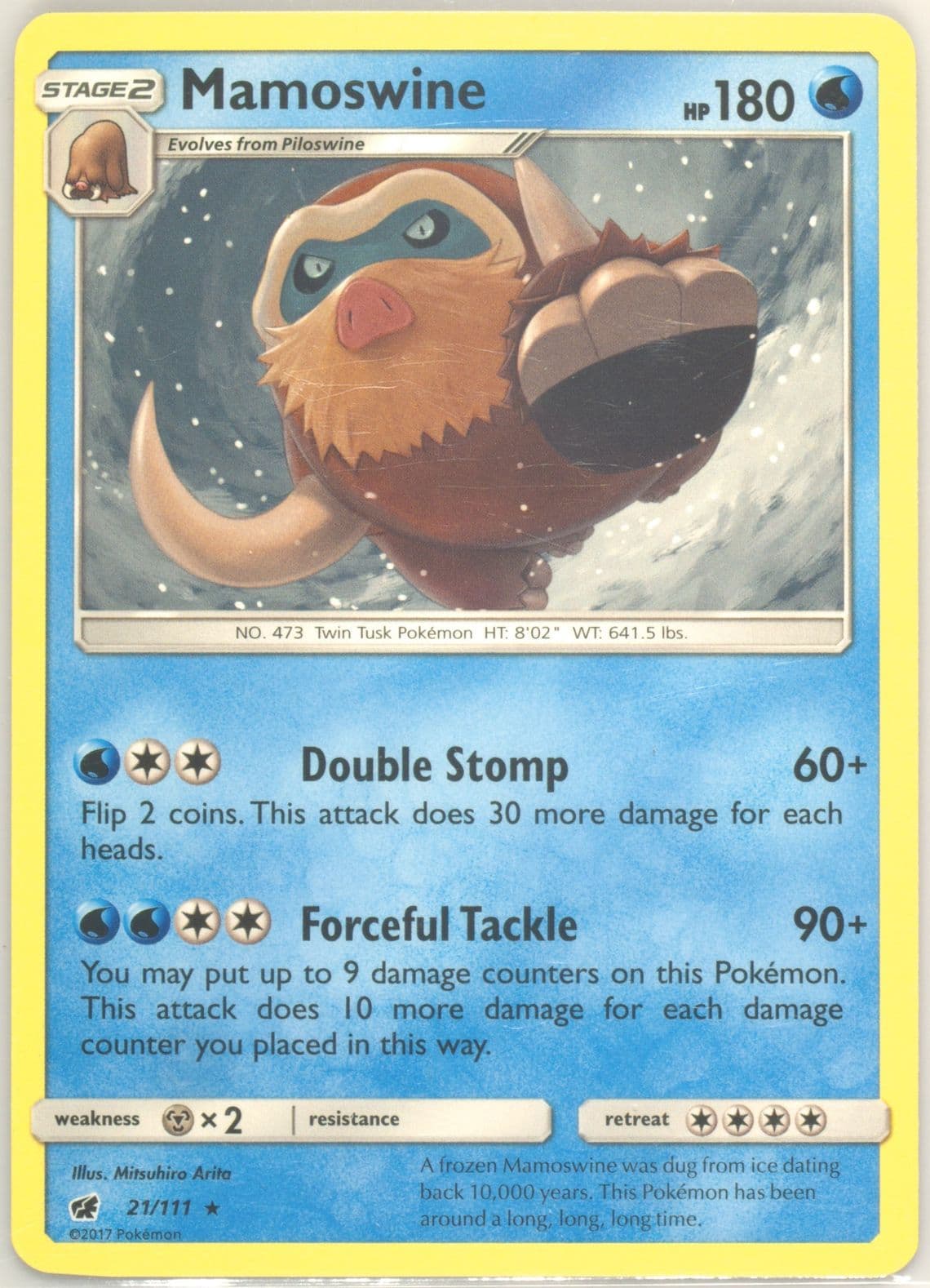 Mamoswine (21) 2017 Pokemon Sun & Moon Crimson Invasion