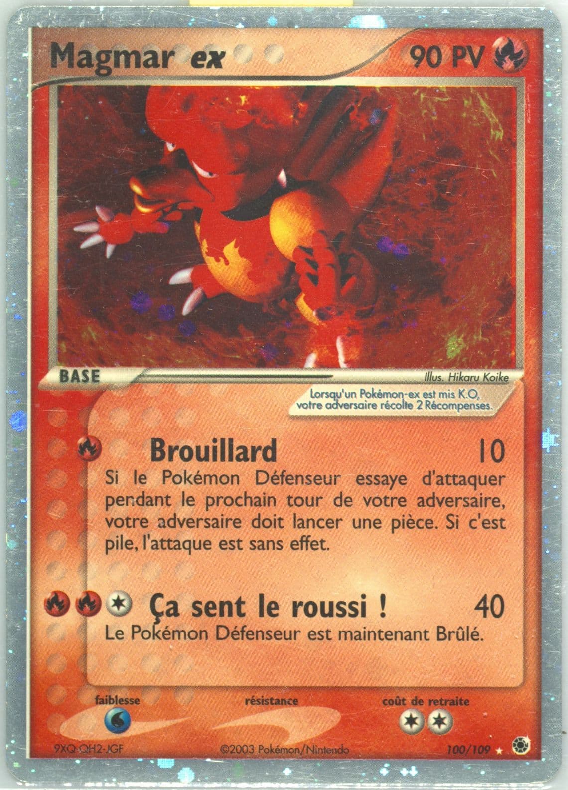 Magmar EX-Holo French (100) 2003 Pokemon EX Ruby & Sapphire