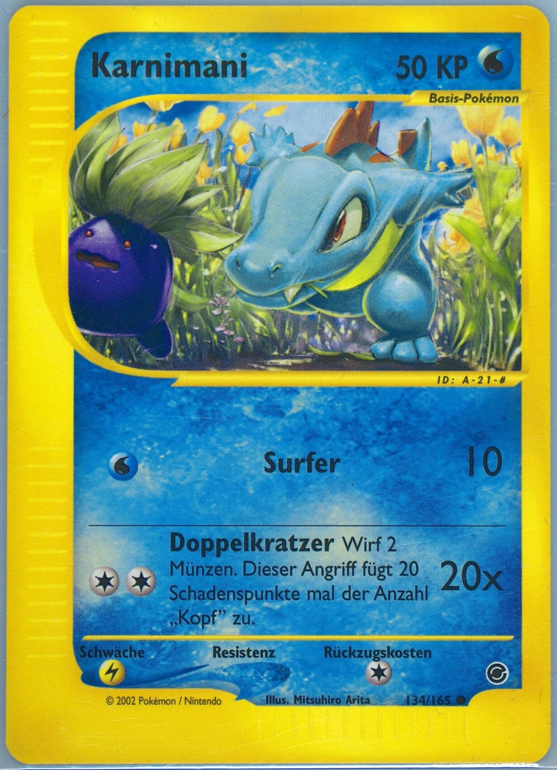 Karnimani German (134) 2002 Pokemon Expedition