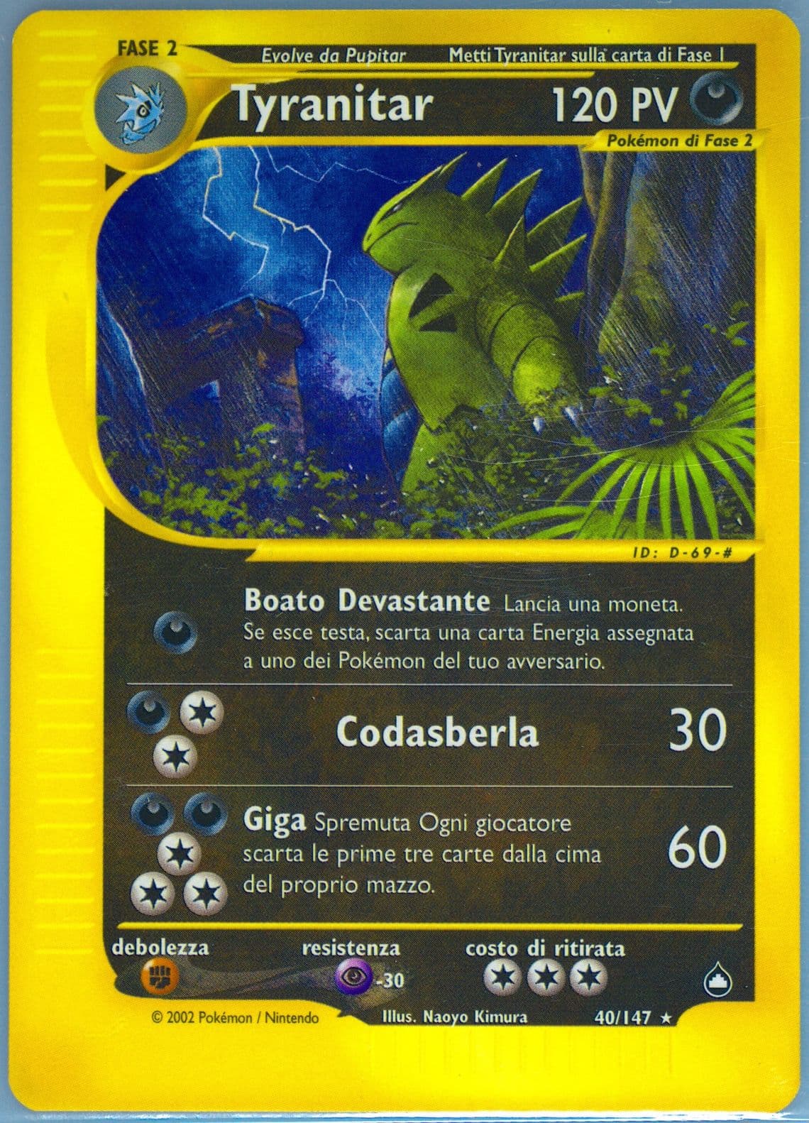 Tyranitar Italian (40) 2003 Pokemon Aquapolis