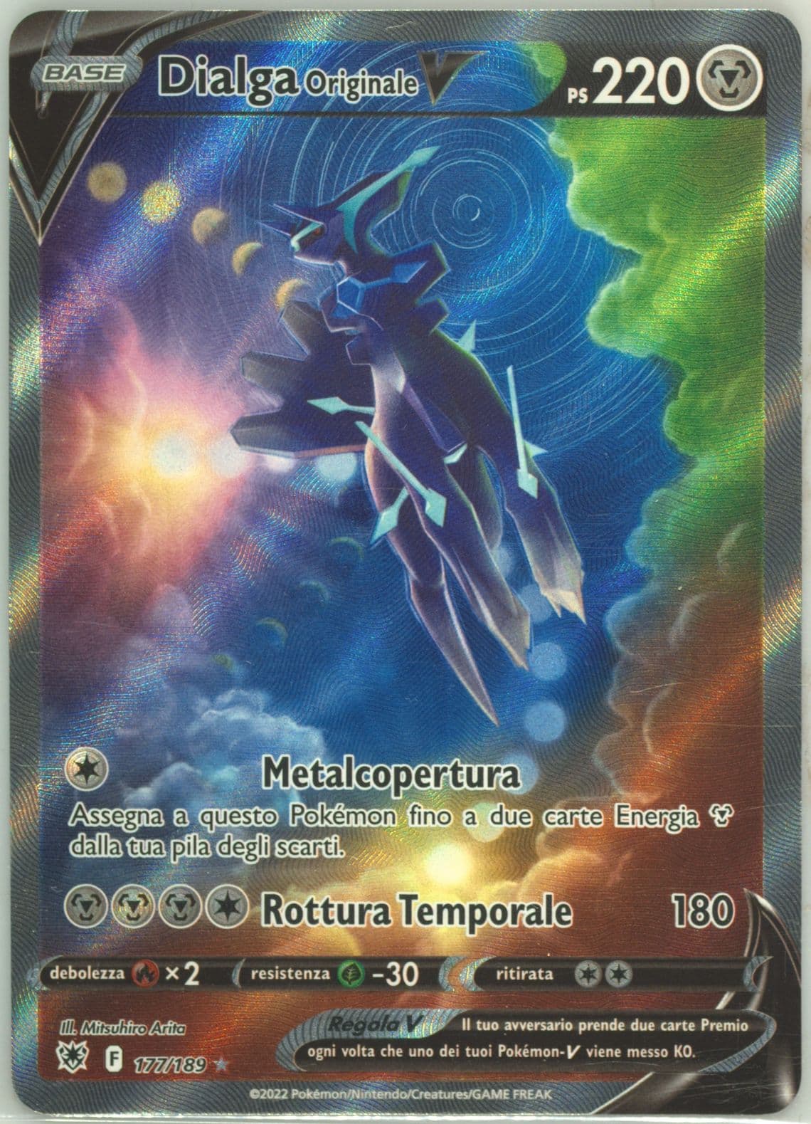 Full Art/Dialga Originale V Italian (177) 2022 Pokemon Sword & Shield Astral Radiance