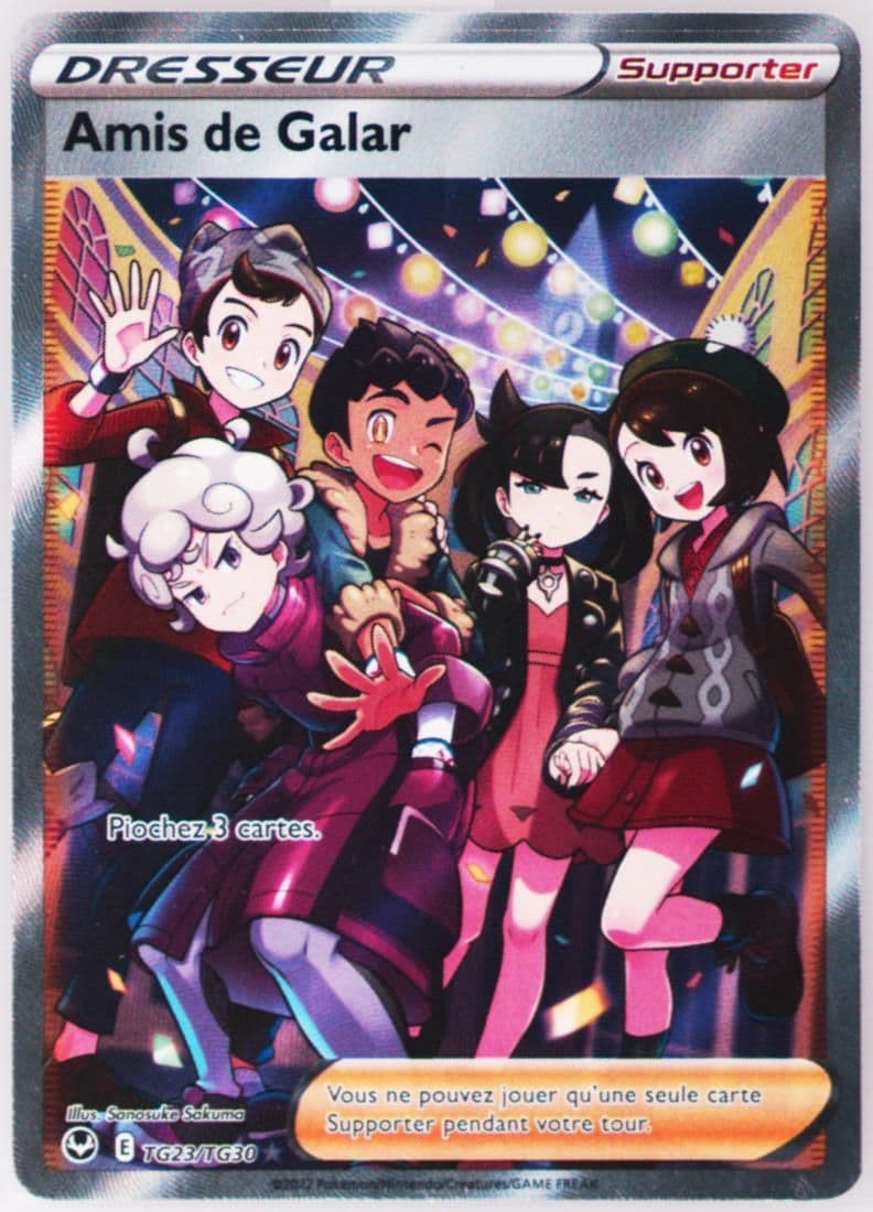 Full Art/Amis de Galar French (TG23) 2022 Pokemon Sword & Shield Silver Tempest