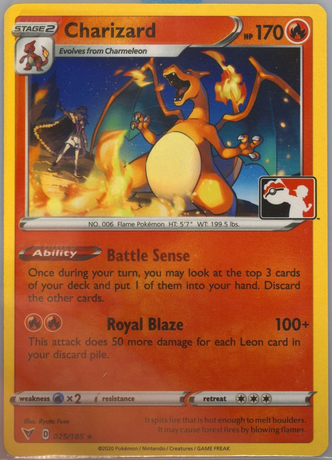 Charizard (025) 2022 Pokemon Play! Pokemon Prize Pack: Series 1
